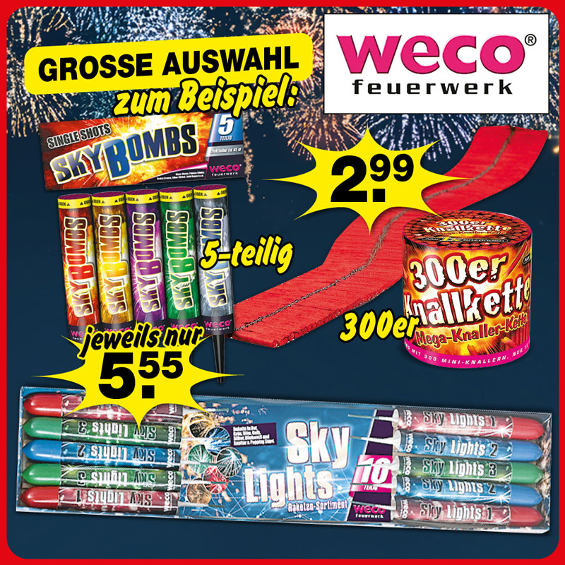 Feuerwerk ab 28.12.2024