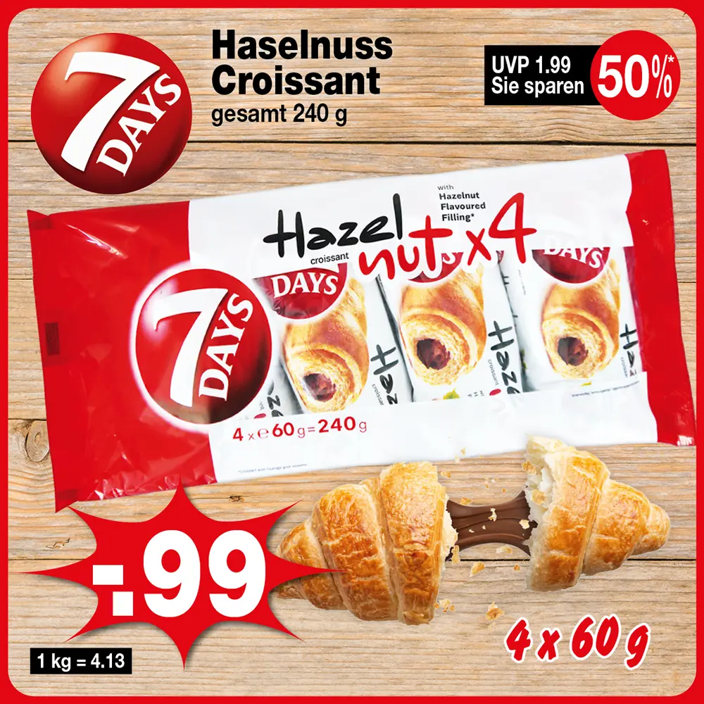 Haselnuss Croissant