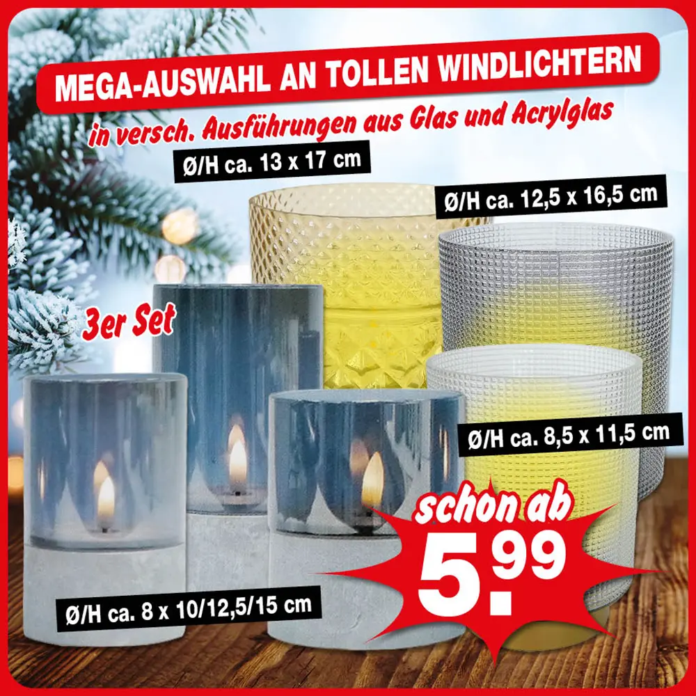 Stimmungsvolle Windlichter