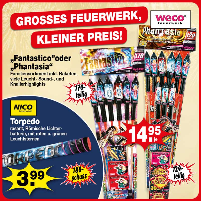 Feuerwerk ab 28.12.2024