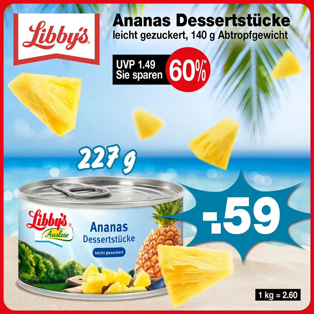 Libby’s Ananas Dessertstücke